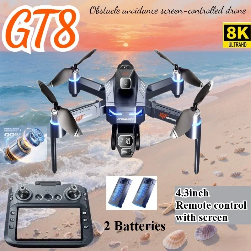 Drone Thermal Imaging - Drone 4K HD GT8 Fotocamera Evitamento
