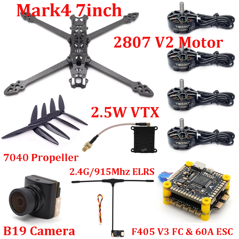 Drone Thermal Imaging - Kit Telaio Mark4 7 Pollici F405