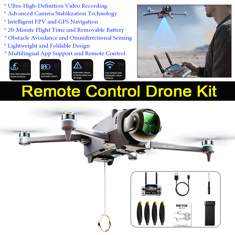 Drone GPS A26 Pro con telecoma - Drone Surveying recensione e prezzo